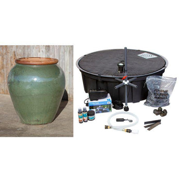 Oil Jar FNT40747 Ceramic Vase Complete Fountain Kit Vase Fountain Blue Thumb